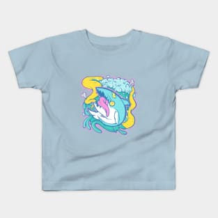 "Bloated" Shark Out Of Water Kids T-Shirt